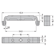 209-120 Wago Montagefuss für TS35 Produktbild Additional View 1 S