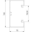 6274500 OBO BR-Kanal-Unterteil 70x130 RWS GK-70130RW ohne Deckel Produktbild Additional View 2 S