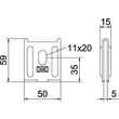 6016421 OBO Wandbefestigung K12 1818 V2A Produktbild Additional View 1 S