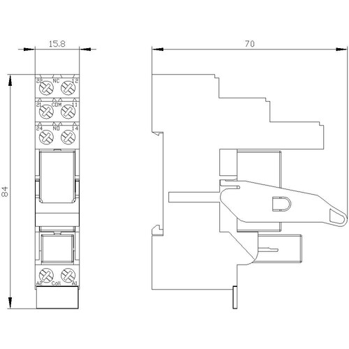 LZSRT4B4T30 Siemens Printrelais 230V Produktbild Additional View 2 L