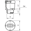 2013002 OBO Flachkabelverschraub. M20 8 Produktbild Additional View 1 S