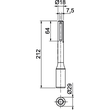 3044904  OBO Hammereinsatz SDS-Max Typ 2536 20    für 20mm DM Tiefenerder Produktbild Additional View 1 S