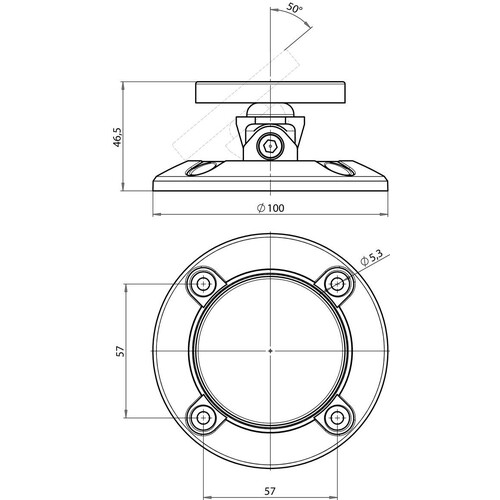 830--H2------00 EffEff Haftgegenplatte Winkel f. Modell 830 Produktbild Additional View 1 L