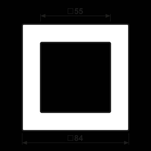 AC581SW JUNG Rahmen 1-fach schwarz Produktbild Additional View 1 L