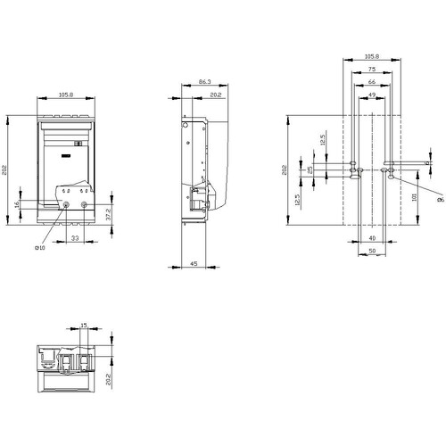 3NP1133-1CA20 SIEMENS Sicherungs-Last- trennsch. I=100/160A Produktbild Additional View 2 L