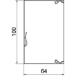 6247113 OBO LKM 60100 FS LS-Kanal vz. 60x100x2000 Produktbild Additional View 1 S