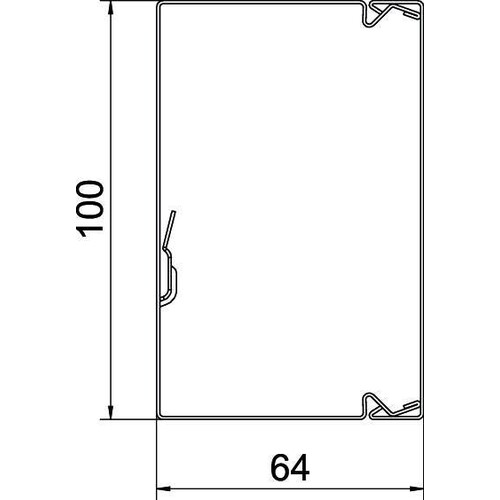 6247113 OBO LKM 60100 FS LS-Kanal vz. 60x100x2000 Produktbild Additional View 1 L