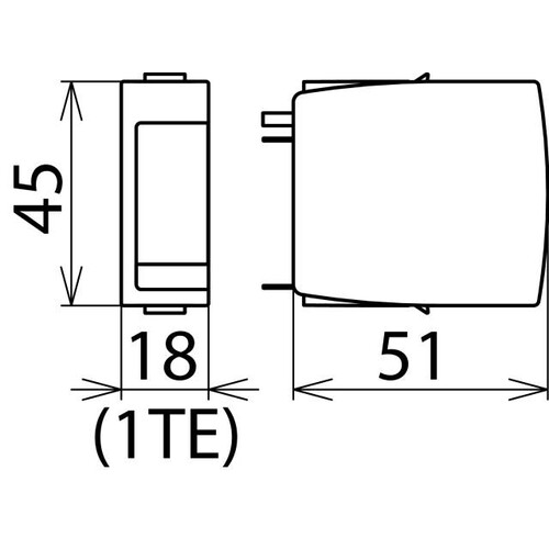 953010 DEHN Überspannungsableiter Typ 3 Schutzmodul 2-pol. 255V DR MOD 255 Produktbild Additional View 3 L