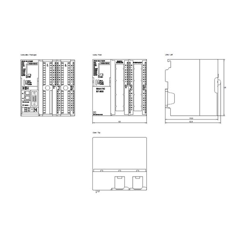 6ES7314-6EH04-0AB0 SIEMENS CPU CPU314C-2PN/DP Kompakt CPU Produktbild Additional View 1 L