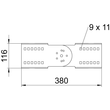 6091318 OBO Gelenkverbinder WRGV 110 FS 110mm HÃ¶he 400mm Breite Produktbild Additional View 1 S