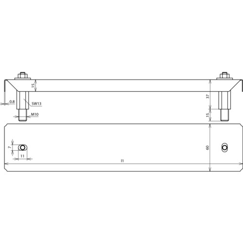 472269 DEHN Adbeckung für PAS-Schiene 8 Anschlüsse Niro Produktbild Additional View 2 L