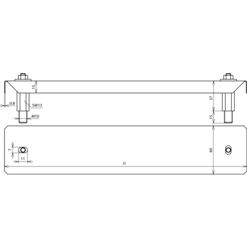 472269 DEHN Adbeckung für PAS-Schiene 8 Anschlüsse Niro Produktbild Additional View 1 L