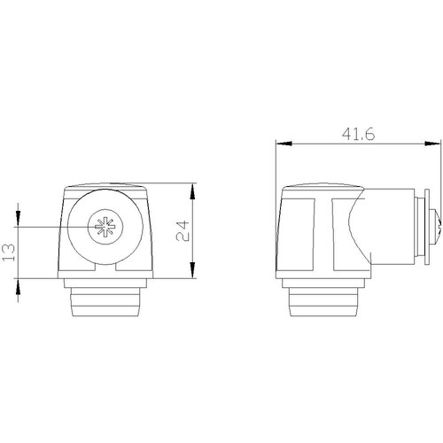 3SE5000-0AH00 SIEMENS Antriebskopf Metall (ohne Hebel) Schwenkantriebe f. P Produktbild Additional View 1 L