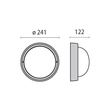 187-300454 Molto Luce Wandleuchte 1 x A60 ECO  E27  230 V  46 W weiss Produktbild Additional View 1 S