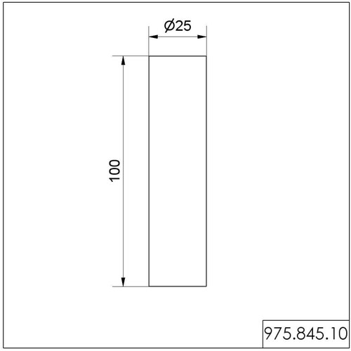 WE97584510 WERMA Rohr D25mm 100mm lang SR Produktbild Additional View 1 L