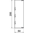 6247164 OBO LKM60200FS Leitungsführungs Kanal 60x200x2000 mit Bodenlochung Produktbild Additional View 1 S