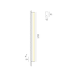 576-0398 MOLTO LUCE PARI W/DL alu eloxiert 1x LED 24W 1200x43x81 Produktbild Additional View 1 S