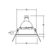 2062.07 Brumberg Einbaustrahler max. 50W 12V GU5,3 weiss IP65 68mm LA: Produktbild Additional View 2 S