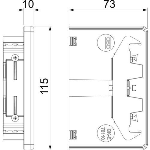 6274 37 0 OBO GK-E70110RW Endstück reinweiss zu 70x110 Produktbild Additional View 1 L