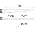6419836 OBO Wandausleger AW3071FT Länge710mm Produktbild 1 S