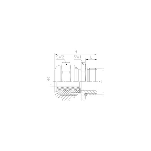 1010M75/1 Jacob Anbauverschraubung M75x1,5 Messing Produktbild Additional View 1 L