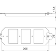 7407840 OBO Montageträger MUT3 für Anschlussbuchsen der Datentechnik Produktbild Additional View 1 S