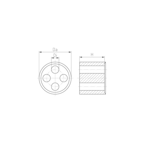 WJ-D21/4X7 Jacob Dichteinsatz PG21 4X7 Produktbild Additional View 1 L