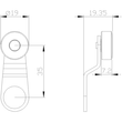 3SE5000-0AA15     SIEMENS Schwenkhebel für Positionsschalter+ Produktbild Additional View 1 S