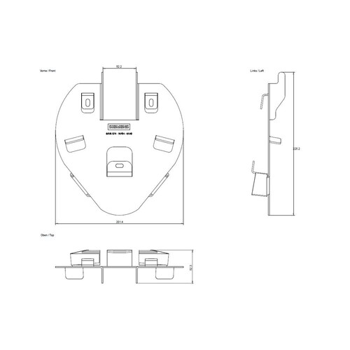 6AV6574-1AF04-4AA0 Siemens Wandhalterung für Mobile Panel Produktbild Additional View 1 L