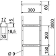 6208541 LG 630 VS 3000 FS OBO Kabelleiter/Steigeleiter leicht Produktbild Additional View 1 S