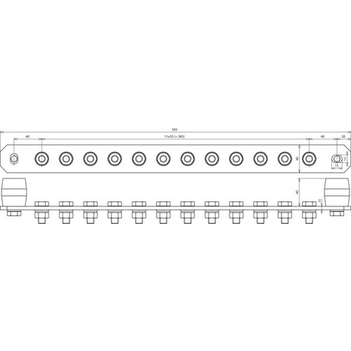 472237 Dehn PA-Schiene o. Abdeckung Cu Produktbild Additional View 2 L