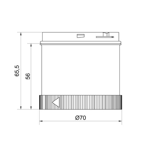 64410075 WERMA Led Dauerlichtelement rot 24VAC/DC Produktbild Additional View 1 L