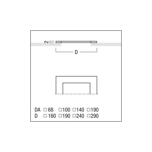 60800683 Zumtobel PANOS Q140 DVR Deckenverstärkungsring Produktbild Additional View 1 L