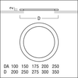 60800313 Zumtobel DVR DA100 Deckenverstärkungsring Produktbild Additional View 1 S