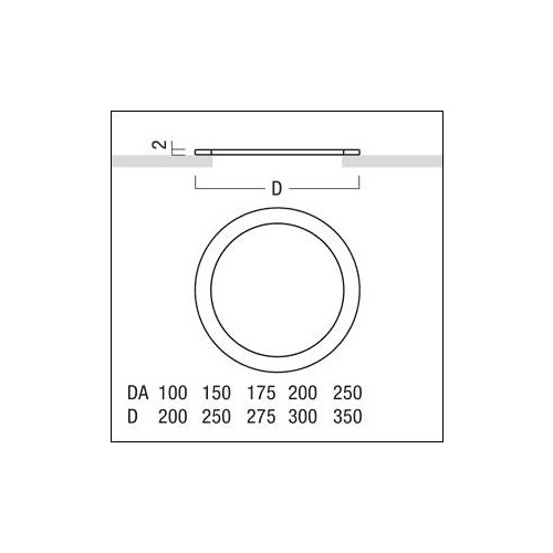 60800313 Zumtobel DVR DA100 Deckenverstärkungsring Produktbild Additional View 1 L