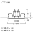 60800685 Zumtobel PANOS INF Q190 PLANARRAHMEN Planarrahmen Produktbild Additional View 1 S