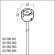 60280061 Zumtobel DRAHTSEILABH SET 1,8x2000 WH Stahlseilabhaengung Produktbild Additional View 1 S