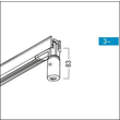 60280071 Zumtobel 3CU ADAPT ANSCHL-GEH WH Pendeladapter Produktbild Additional View 1 S