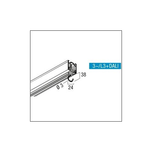 S0583470 Zumtobel 3PH/L3+DALI DEKO-HAKEN Befestigungselement Produktbild Additional View 1 L