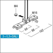 S2800470 Zumtobel 3PH/L3+DALI ABH EINSP-M BK Montagebauteil für Produktbild Additional View 1 S