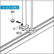 S2800980 Zumtobel 3PH/L3+DALI ABH PENDELROHR BK Montagebauteil fuer Produktbild Additional View 1 S