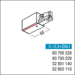 S2802110 Zumtobel 3PH EINSP R BK Anfangseinspeisung Schutzleiter rechts Produktbild Additional View 1 S