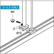 S2802620 Zumtobel 3PH/L3+DALI ABH PENDELROHR WH Montagebauteil fuer Produktbild Additional View 1 S