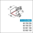 60700236 Zumtobel L3+DALI VERB-W ERD-A WH Winkelverbinder Schutzleiter außen Produktbild Additional View 1 S