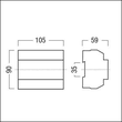 22154120 Zumtobel LM-4RUKS Relais-Ausgang 10A 4-fach Produktbild Additional View 1 S