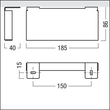 22168749 Zumtobel ERGOSIGN C LED AD 90GR Anbauwinkel Produktbild Additional View 1 S