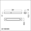 22168694 Zumtobel PURESIGN/COMSIGN 150 FRAME NDA/NSI/NPS Rahmen Produktbild Additional View 1 S