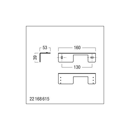 22168615 Zumtobel CROSSIGN 110+160 AW 180GR Anbauwinkel Produktbild Additional View 1 L