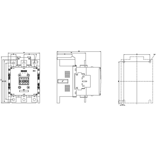 3RT1065.6AP36 SIEMENS Schütz 132kW/400 V/AC-3, Spulenspannung 230VAC Produktbild Additional View 2 L