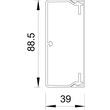 6191142 OBO WDK40090RW Wand- und Decken- kanal reinweiss 40x90mm HxB Produktbild Additional View 1 S